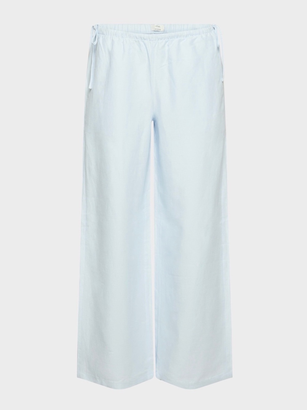 NWT Aritzia Wilfred Pale Blue Wide-Leg Linen Pants